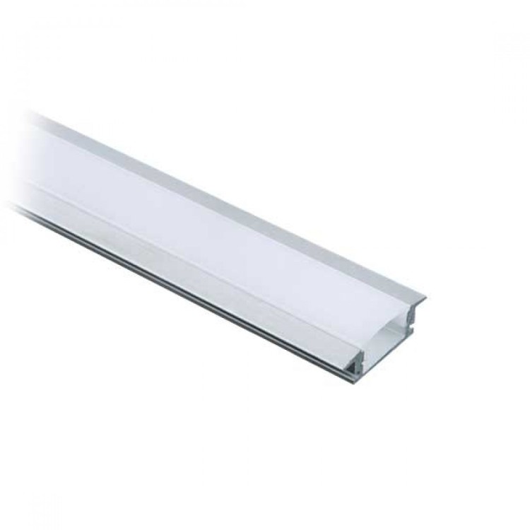 1 - Profilé en aluminium pour bandes LED encastrables 2 mètres VT-8106
